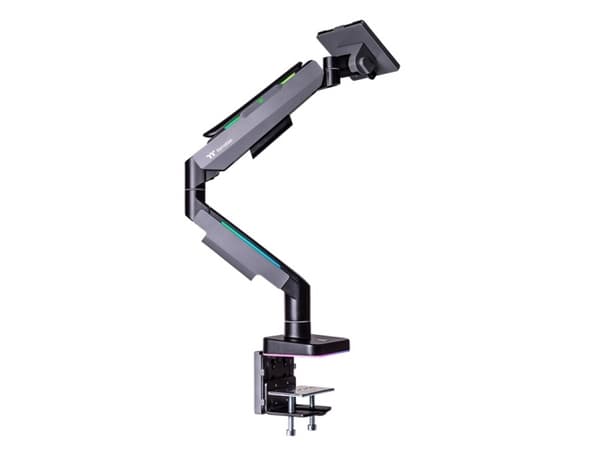 Thermaltake GEA-MSR-SMSBLK-01, 20 kg, 43,2 cm (17"), 124,5 cm (49"), 100 x 100 mm, Höjdjustering, Svart, Grå