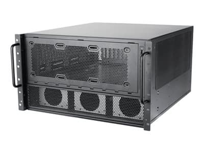 SilverStone RM600 - Rackmonterbar 6U - SSI EEB - ingen strømforsyning (ATX / PS/2) - USB Sort