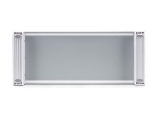 StarTech.com Ergonominen näytön nostojalusta, enintään 33 lb, kiinteä korkeus 3,5 tuumaa - Näyttöteline - pöytäkone - valkoinen ja hopea - TAA-yhteen