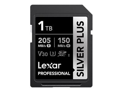 Kart Lexar Lexar SDXC Professional SILVER Plus UHS-I/U3/A2/4K R205/W150 (V30) 256 GB