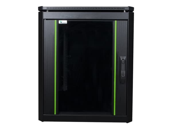 Lanview by Logon - Rack skåp - 600 x 1000 mm, data line - fristående - svart, RAL 9005 - 12U - 19"