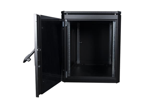Lanview by Logon - Rack skåp - 600 x 1000 mm, data line - fristående - svart, RAL 9005 - 12U - 19"