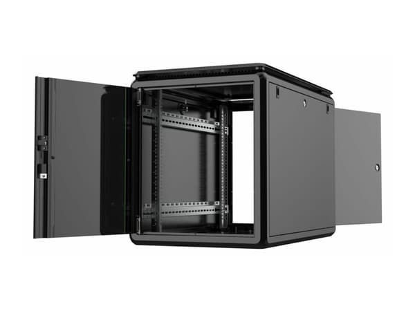 Lanview by Logon - Rack skåp - 600 x 1000 mm, data line - fristående - svart, RAL 9005 - 12U - 19"