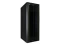 Miniatyrbild 5 av 5: Lanview by Logon - Rack skåp - 600 x 1000 mm, data line - fristående - svart, RAL 9005 - 46U - 19"