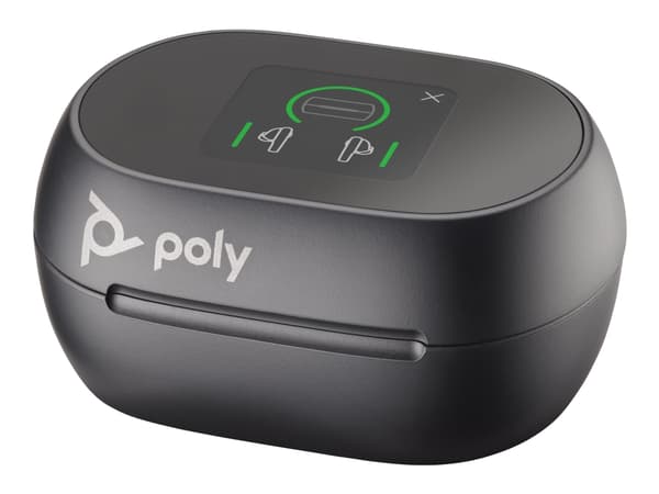 Poly - Latauskotelo - kosketusnäyttö - musta