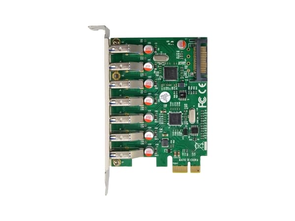 InLine 76661L, PCIe, USB 3.2 Gen 1 (3.1 Gen 1), Hankjønn, PCIe 2.0, SATA 15-pin, China