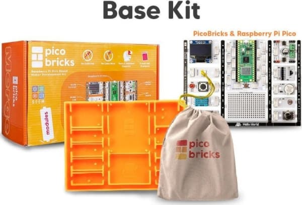 Raspberry Pi PicoBricks Base Kit -  rozwojowy do Raspberry Pi Pico}