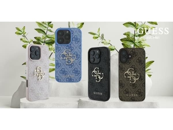 Guess 4G Big Logo Apple iPhone 16 Plus - dėklas telefonui rudos spalvos
