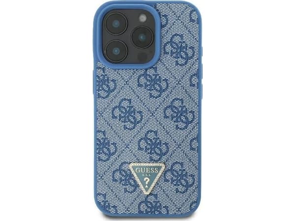 Guess GUHCP16XP4TDSCPB iPhone 16 Pro Max 6.9" blue/blue hardcase Leather Metal Logo Strass Crossbody | GUESS