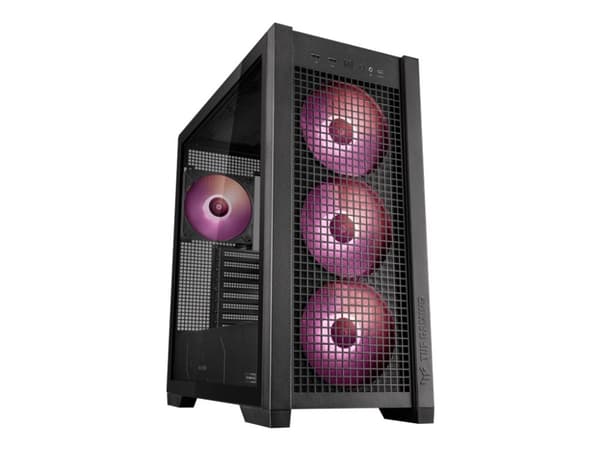 ASUS TUF Gaming GT302 ARGB, Midi Tower, PC, Svart, EATX, ATX, micro ATX, Mini-ITX, Multi, 16,5 cm Svart