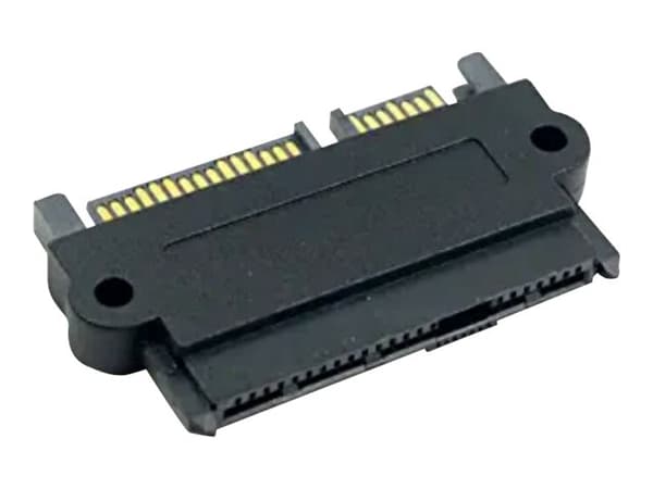 CoreParts - SATA / SAS-adapter - 29-pins intern SAS (SFF-8482) (hunn) til SATA-kombo (hann) - svart Sort