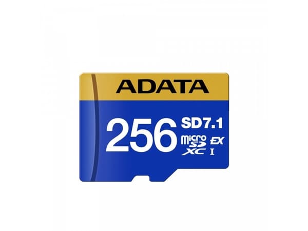 ADATA UD256GEX3L1-C, 256 GB, MicroSDXC, UHS-II, 800 MB/s, 700 MB/s, Class 3 (U3)