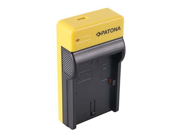 PATONA 151583, DC, Canon EOS 5D, 60D, 60Da, 6D, 7D, EOS70D, EOS-70D Mark II, Mark III, Sort, Gult, 8.4 V, 0,5 A, 1 A