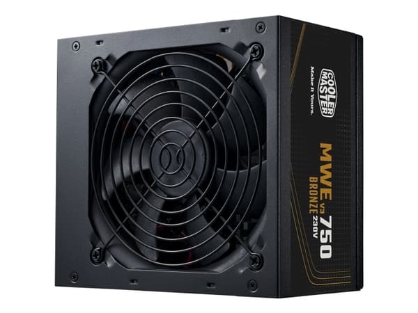 Cooler Master MWE Bronze V3 750 - Strømforsyning (intern) - ATX12V 3.1/ EPS12V - 80 PLUS Bronze - AC 100-240 V - 750 watt - aktiv PFC - Europa