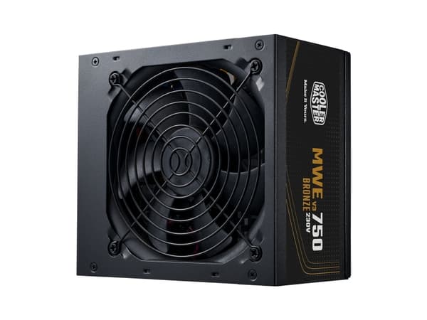 Cooler Master MWE Bronze V3 750 - Strømforsyning (intern) - ATX12V 3.1/ EPS12V - 80 PLUS Bronze - AC 100-240 V - 750 watt - aktiv PFC - Europa