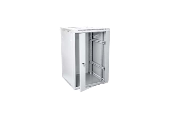 Digitus DN-WU19 15U/600, Seinäjalusta, 15U, 60 kg, Avainlukko, Vaaleanharmaa
