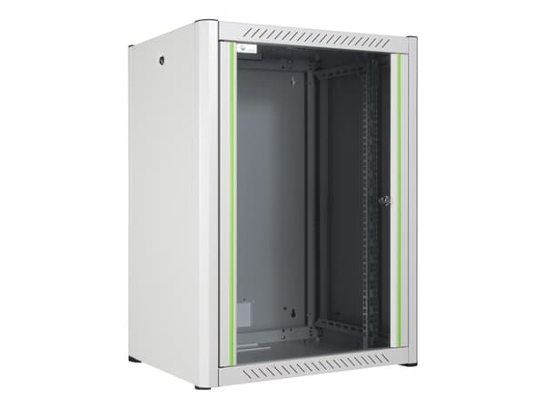 Lanview by Logon - Rack skåp - 60 x 45, pro - väggmontering - vit, RAL 7035 - 16U - 19"