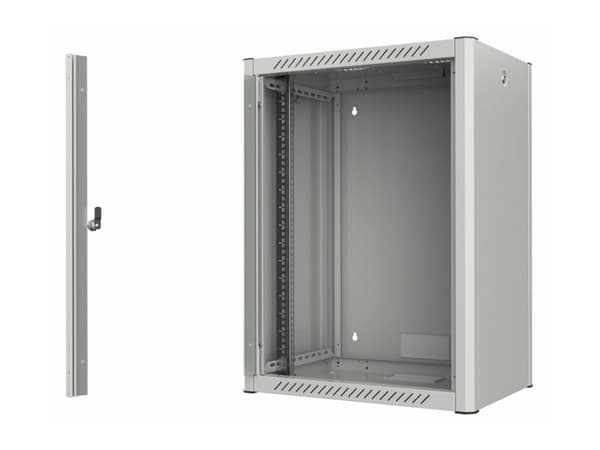 Lanview by Logon - Rack skåp - 60 x 45, pro - väggmontering - vit, RAL 7035 - 16U - 19"