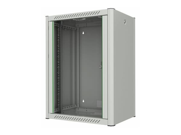 Lanview by Logon - Rack skåp - 60 x 45, pro - väggmontering - vit, RAL 7035 - 16U - 19"
