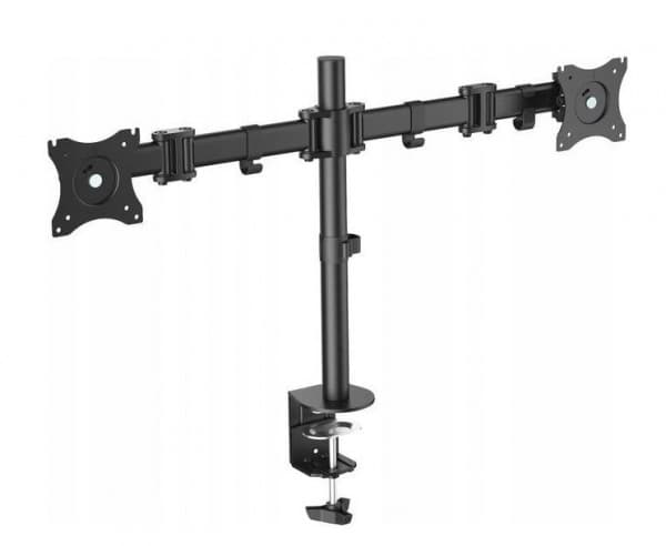 DIGITUS DA-90349 - Monteringssats (bordsfäste, 2 skärmarmar) - för 2 LCD-bildskärmar - skärmstorlek: 15"-27" - skrivbord
