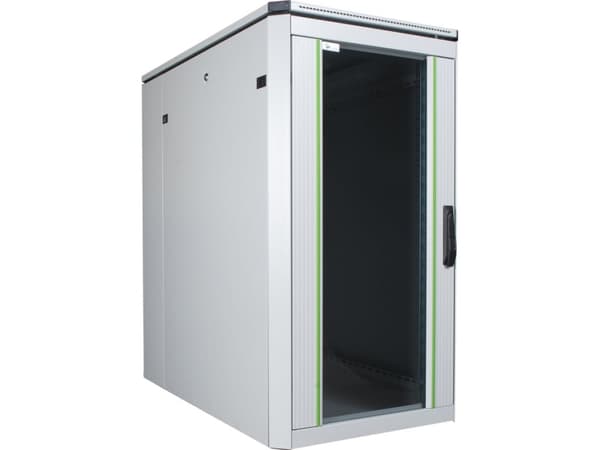 Lanview by Logon Data Line - Rack skåp - 800 x 800 mm, data line - fristående - vit - 20U - 19"