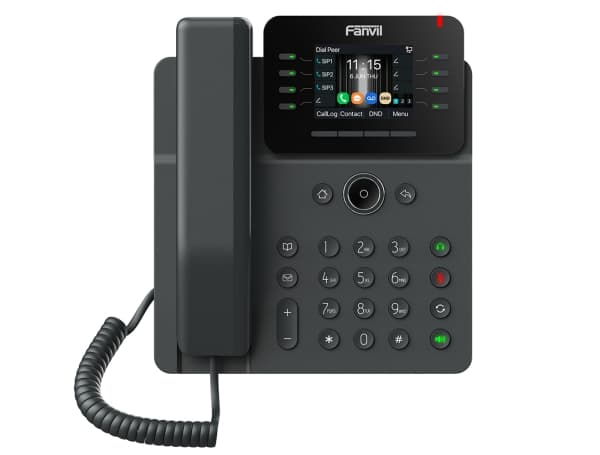 Fanvil V62G, IP-telefon, Sort, Kablet håndsett, SIP-info, 12 linjer, 1000 oppføringer Sort