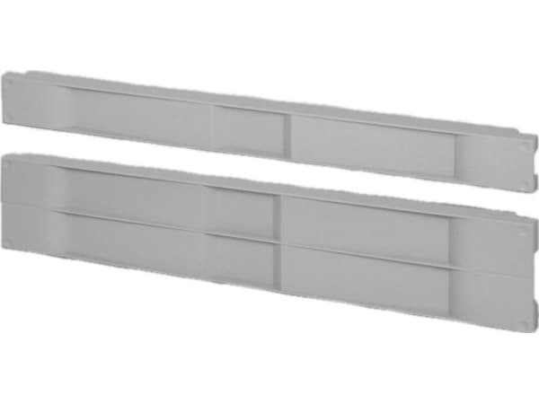 SCHROFF Frontpanel SCHROFF 19, plast, 1 HU, klikk og klikk, ABS, RAL 7035, 10 stk.