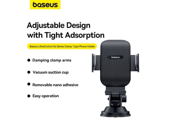Baseus UltraControl Go, Sort, 190 mm, 1 stykker