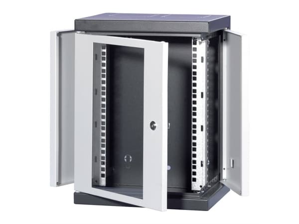 SCHROFF EPCASE 10 12 U skap med glassdør, (H x B x D) 612 x 345 x 280 mm
