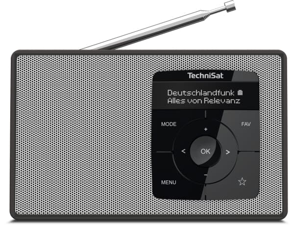 Pöytäradio TechniSat DIGITRADIO 2 DAB+, FM Herätystoiminto Musta/valkoinen