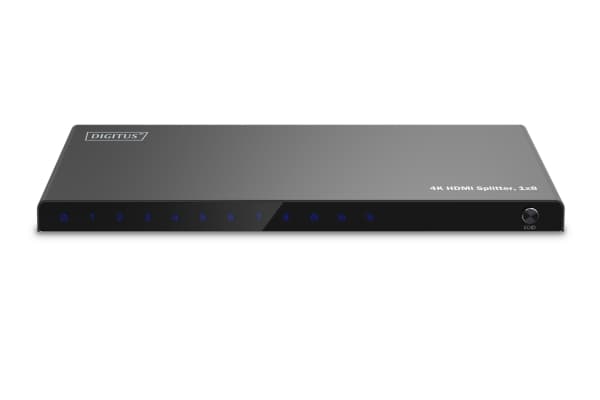 DIGITUS - Video/lyd-splitter - 4K, 1x8 - 8 x HDMI - stasjonær