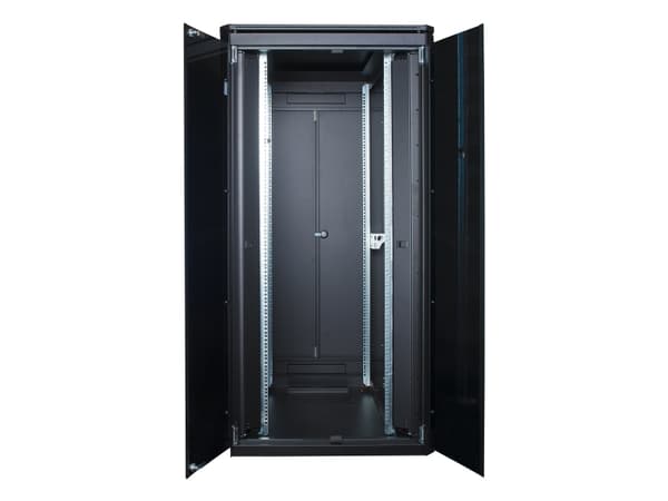 Lanview by Logon - Rack skåp - 800 x 1000 mm, data line - fristående - svart, RAL 9005 - 32U - 19"