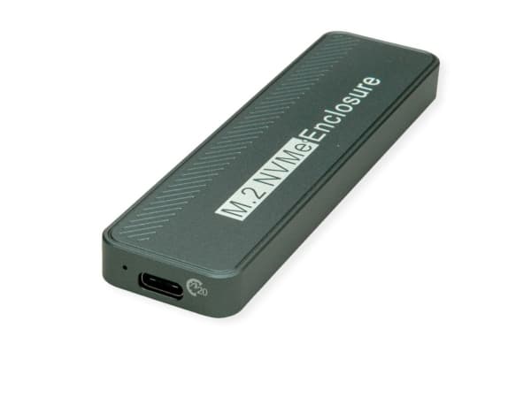 VALUE 16.99.4133, SSD-kabinett, M.2, 20 Gbit/s, USB-tilkobling, Sølv Sølv