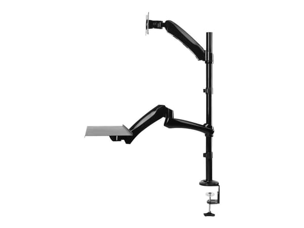 Neomounts FPMA-D500KEYB - Asennussarja - täysliike - LCD-näytölle/PC-laitteille - musta - näytön koko: 10"-27" - kiinnitettävä kiinnikkeellä, silmäll