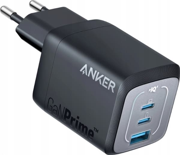 Anker Prime - Strømadapter - GaN - AC 100-240 V - 67 watt - utgangskontakter: 3
