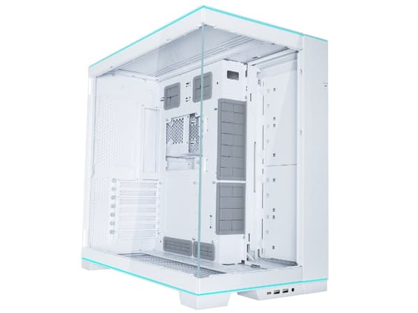Lian Li O11D EVO RGB, Tower, PC, Vit, ATX, EATX, Mini-ITX, Gjuten aluminium, Stål, Härdat glas, Multi