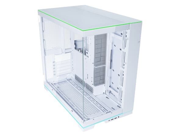 Lian Li O11D EVO RGB, Tower, PC, Vit, ATX, EATX, Mini-ITX, Gjuten aluminium, Stål, Härdat glas, Multi