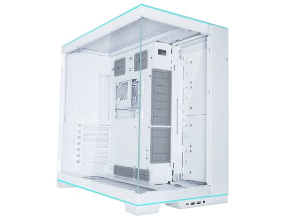 Lian Li O11D EVO RGB, Tower, PC, Vit, ATX, EATX, Mini-ITX, Gjuten aluminium, Stål, Härdat glas, Multi