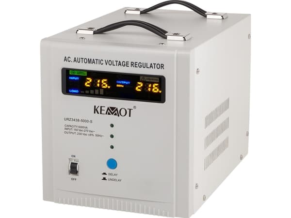 Kemot automatisk spänningsstabilisator KEMOT SER-5000-S , precision 8%