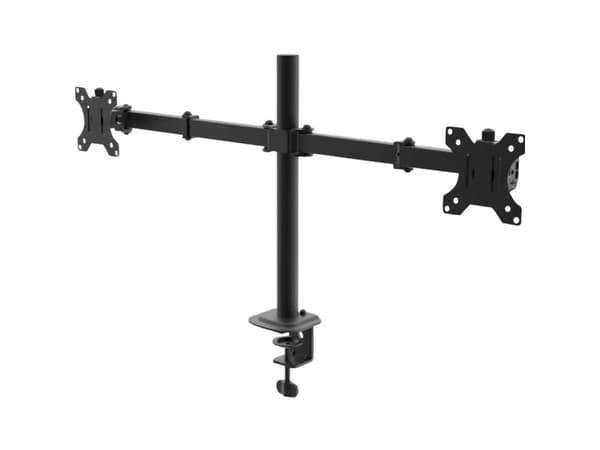 AK-MB-02 skrivbordsfäste för två bildskärmar 2x10kg VESA 75x75mm / 100x100mm 15-32"
