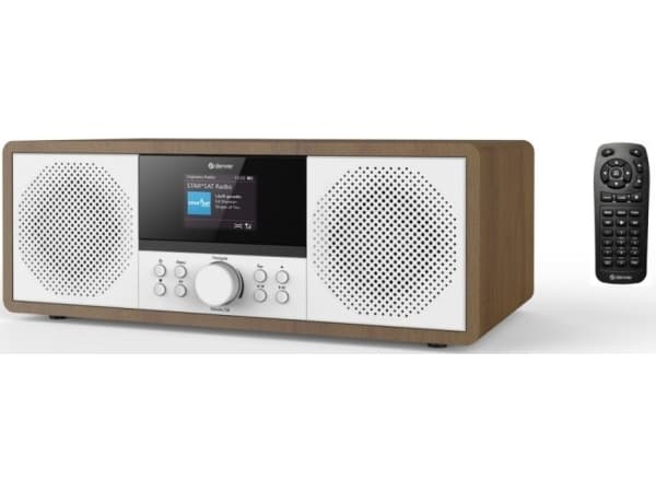 DENVER MIR-270DW - Mikrofonijärjestelmä - 2 x 10 Watt - tummaa puuta