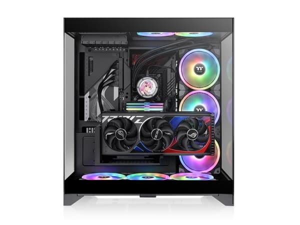 Thermaltake CTE E550 TG - Mid tower - utvidet ATX (E-ATX) - sidepanel med vindu (herdet glass) - ingen strømforsyning (PS/2) - svart - USB/lyd