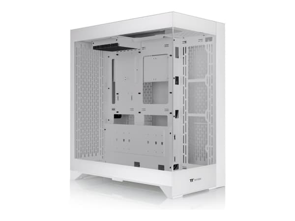 Thermaltake CTE E600 MX Snow - Mid tower - utökad ATX - genomskinlig sidopanel (härdat glas) - ingen strömförsörjning (PS/2) - snö, vit - USB/ljud Vit