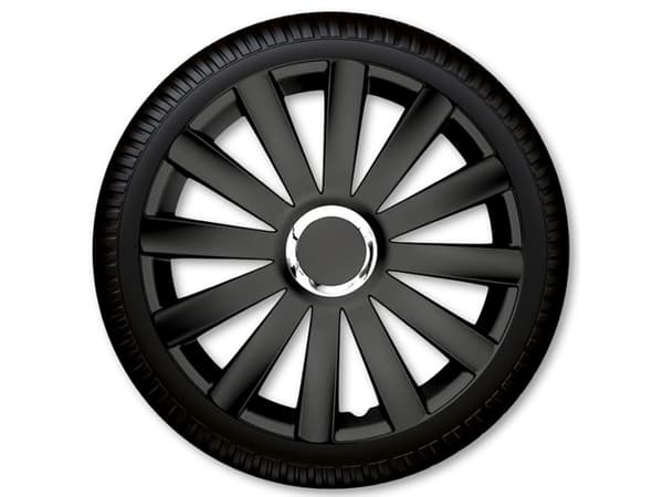 16" Spyder Pro mustat pyöränpyörien napakorvakkeet