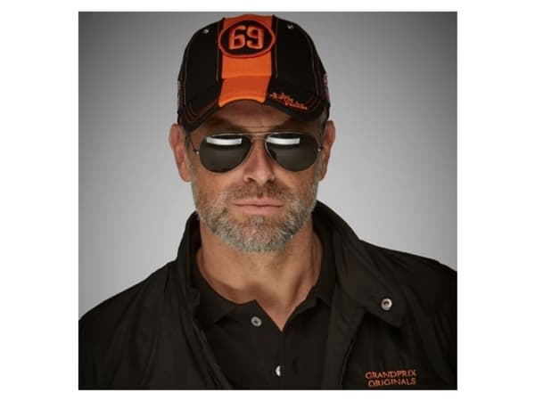 Gulf 69 Cap retrokasket sort/orange
