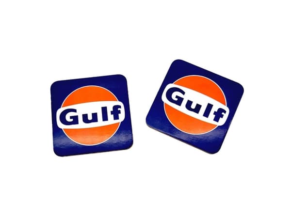 Gulf retro underlägg 2 st.