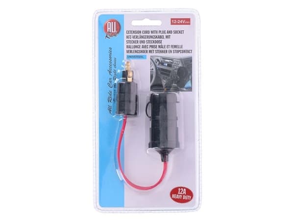 Allride Savukkeensytyttimen sovitin DIN-pistokkeelle, 12V-24V,