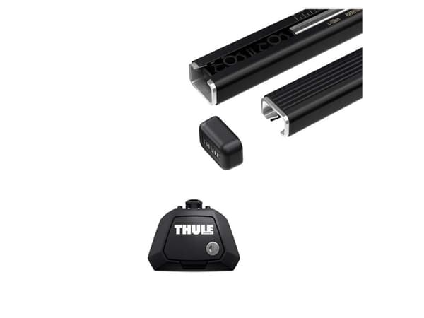 Thule Squarebar Evo kattotelinepaketti 150cm kaiteelle