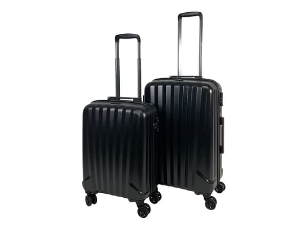 Bon Goût Milano Hardcase 2 pak trolleysæt sort