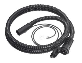 Miniplug indtagskabel 1,5m sort